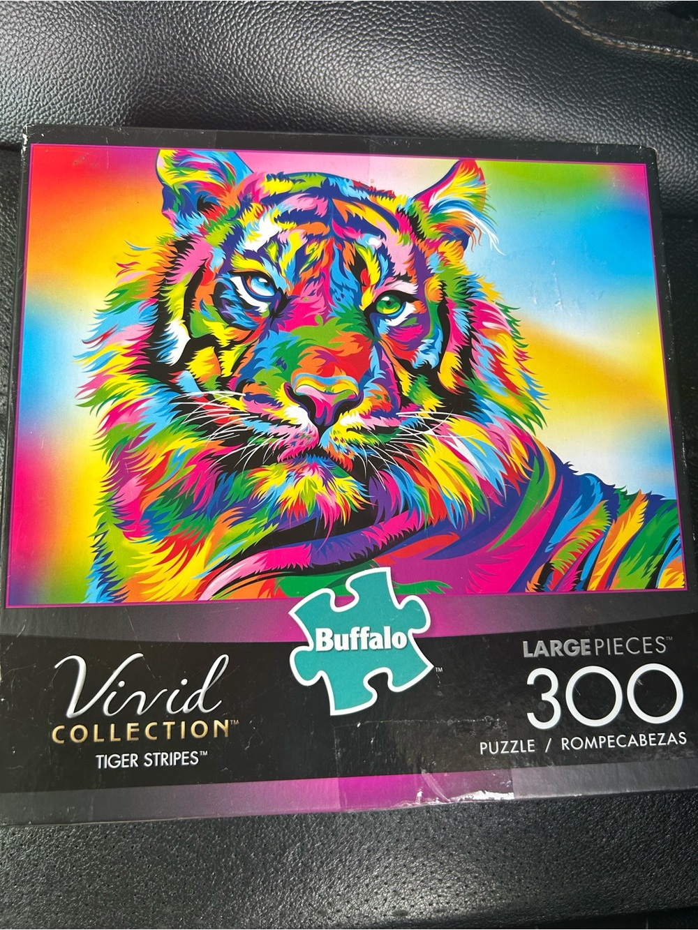 Buffalo David Bitton Vivid Tiger Puzzle - Multicolor Rainbow